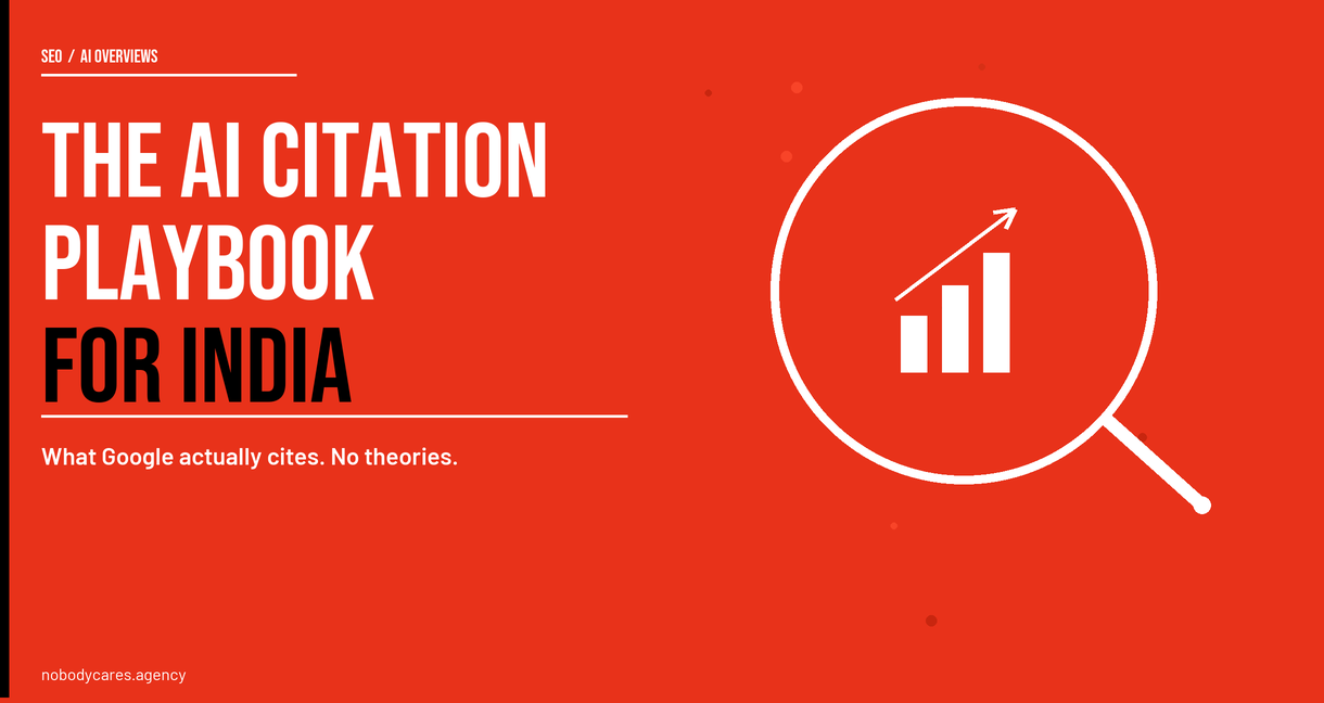How to rank in Google AI Overviews in India. The AI citation playbook.