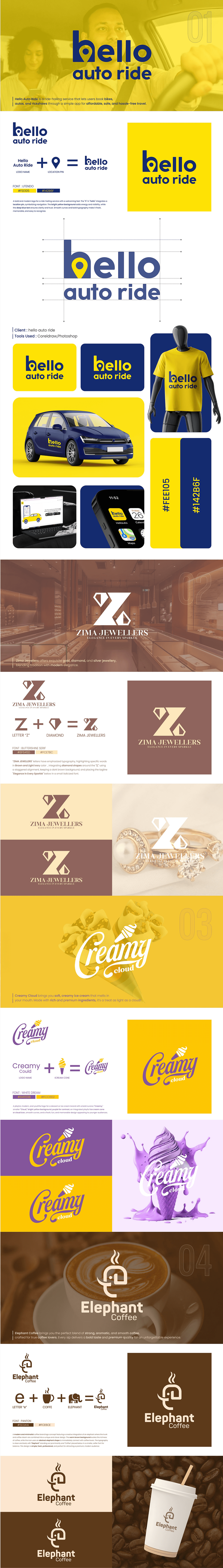 Logo design work preview