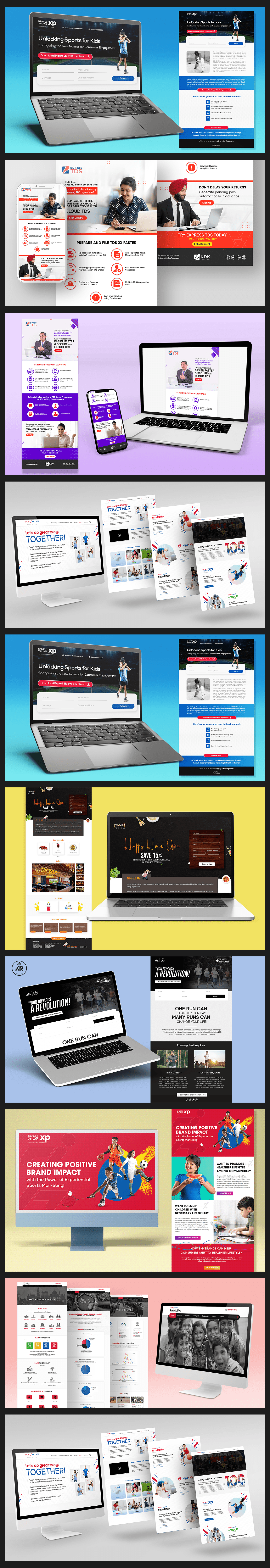 Website and UI/UX design work preview